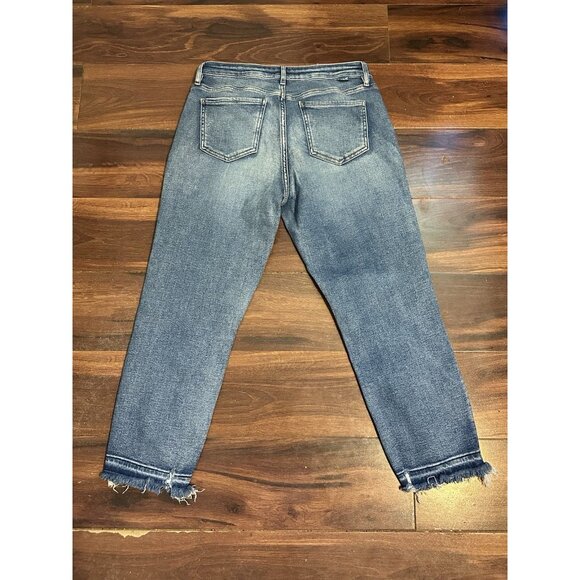 Jag High Rise Women’s Cropped Custom Rolling Stone Jeans Raw Hem,distressed Sz8 - Picture 11 of 11